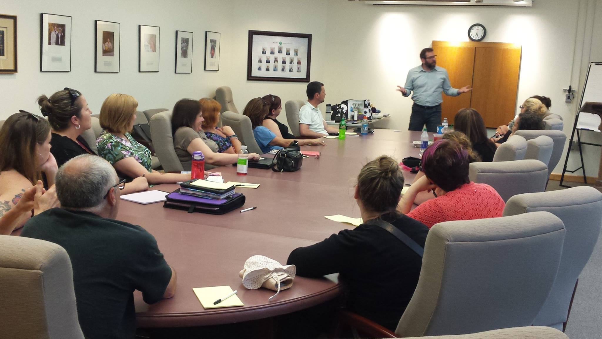 Marc J Gilbert giving a
            lecture